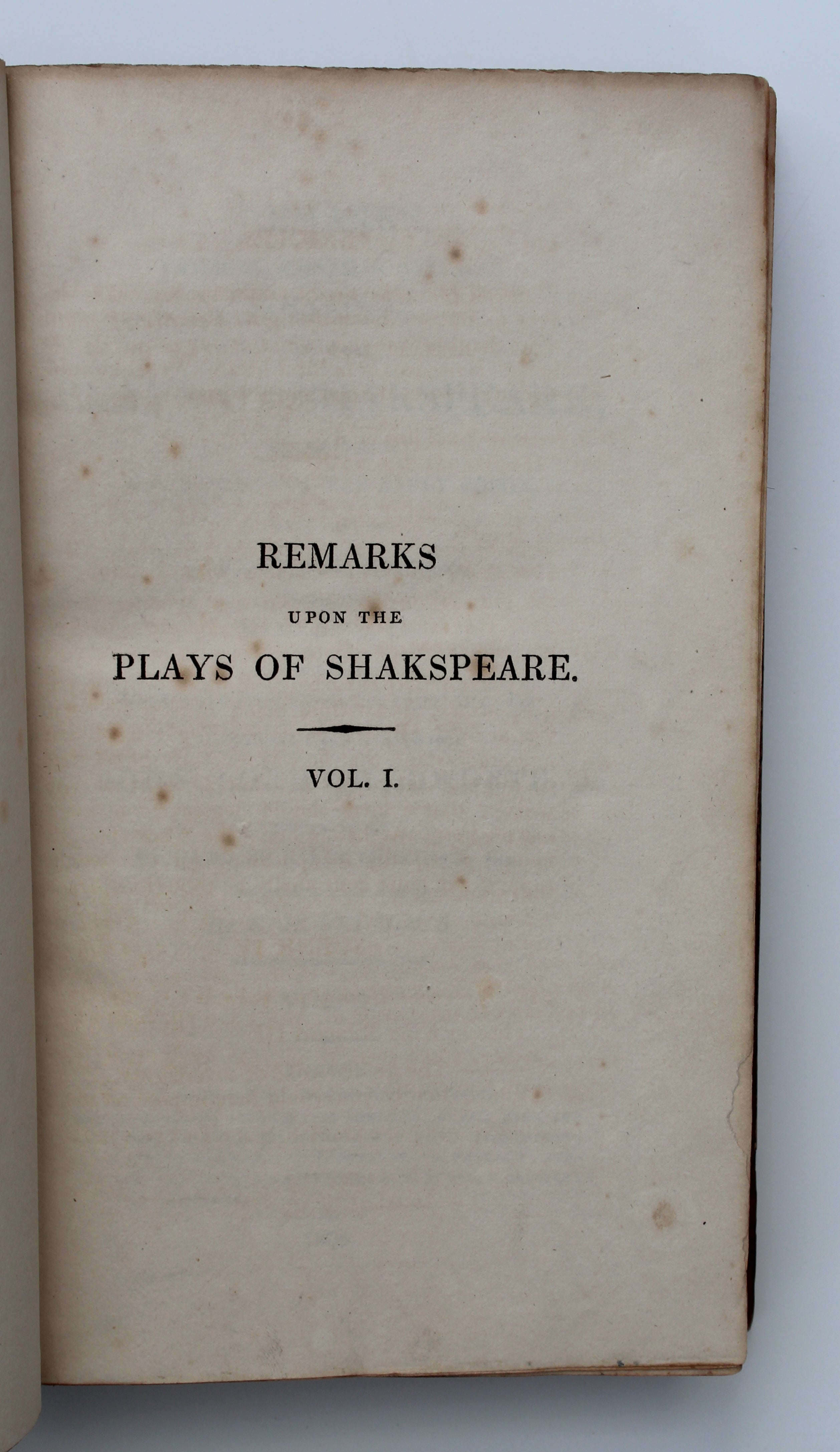 Remarks, Critical, Conjectural, and Explanatory, upon the Plays of Shakespeare Vols I & II [2 volumes] by E. H. Seymour, Isaac Reed, Shakespeare, & John, Lord Chedworth