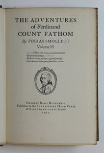 Count Fathom Volumes 1 and 2: The Shakespeare Head Edition