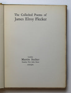 The Collected Poems of James Elroy, first limited edition  by James Elroy Flecker