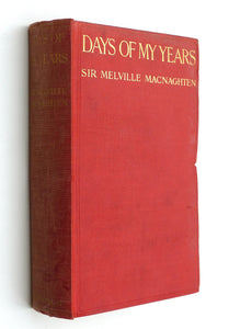 Days Of My Years  by Melville L. Macnaghten (Sir)