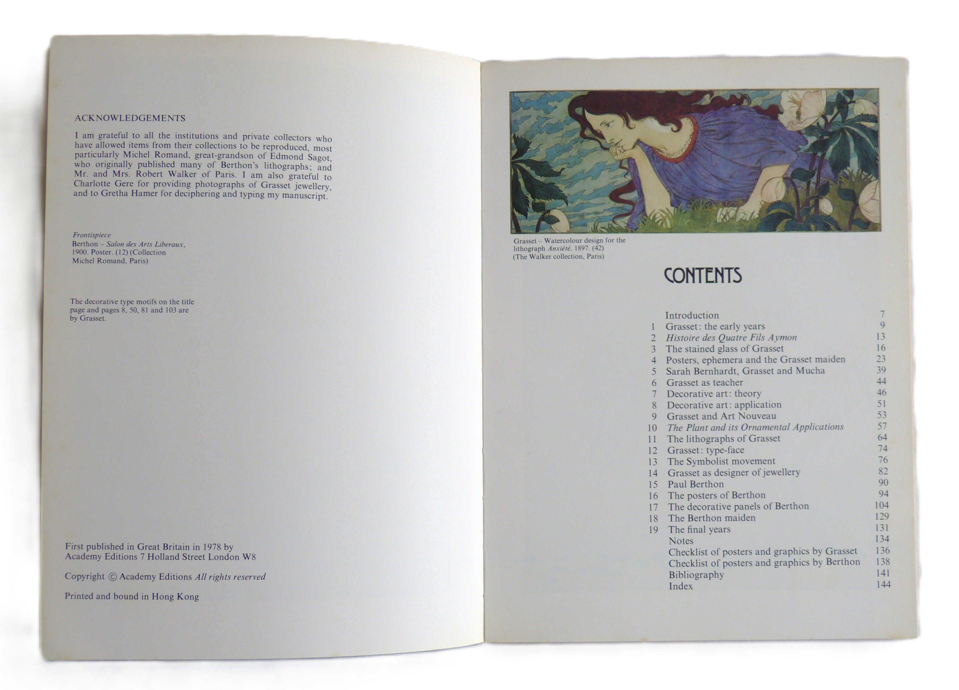 BERTHON and GRASSET by Arwas, Victor.