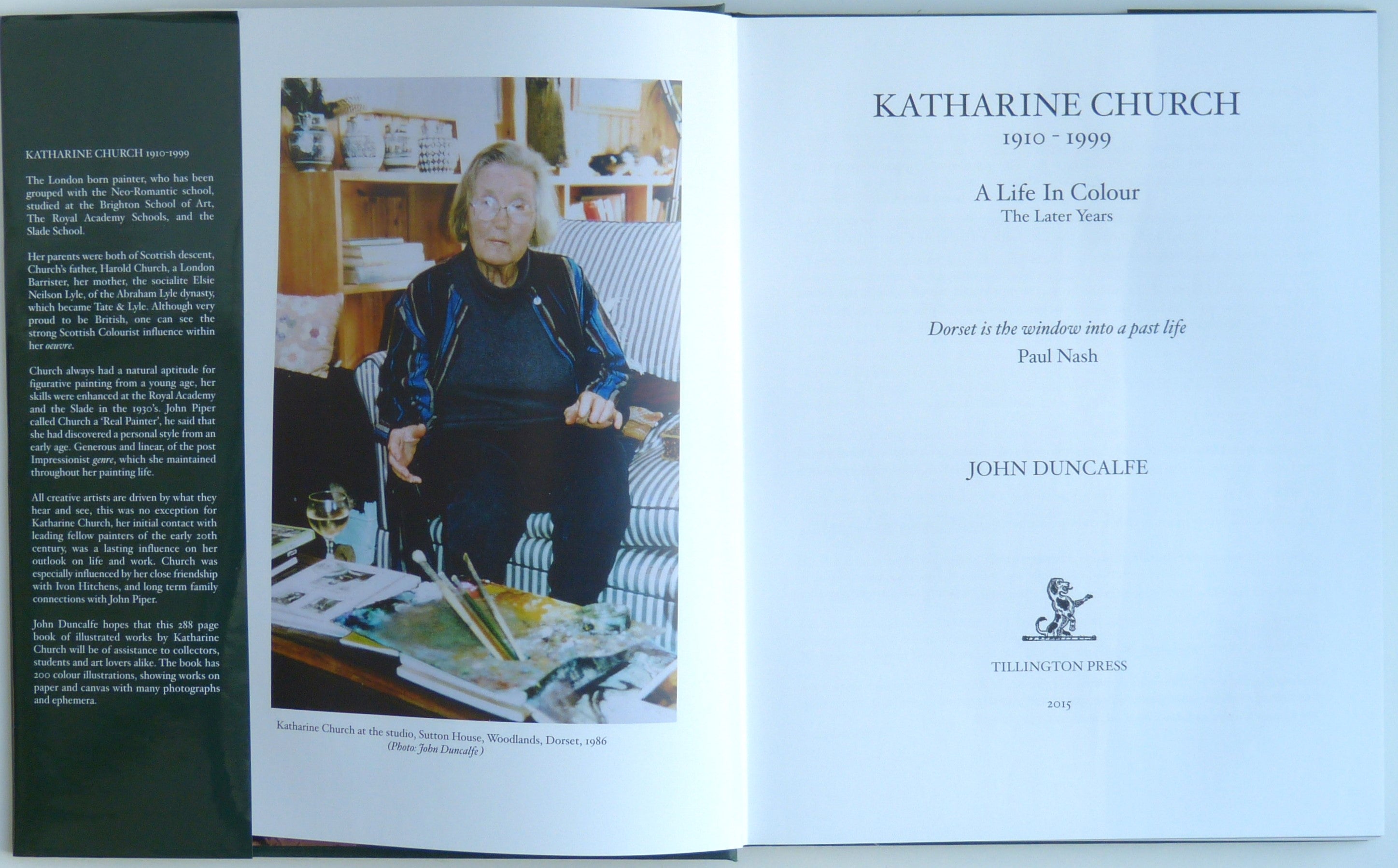 Katharine Church a Life in Colour: The Later Years by Duncalfe, John