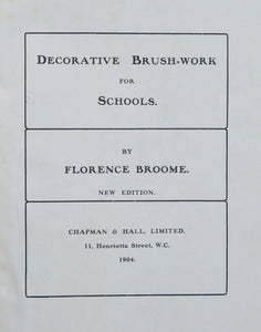 Decorative Brushwork for Schools by Broome, Florence