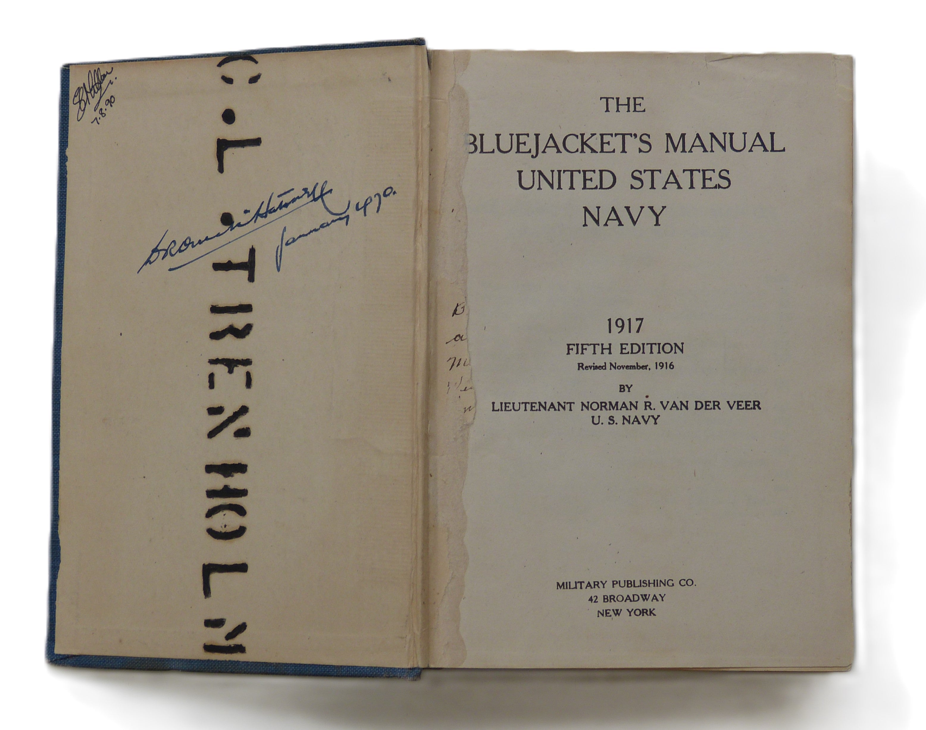 The Bluejacket's Manual United States Navy Norman R. Van Der Veer