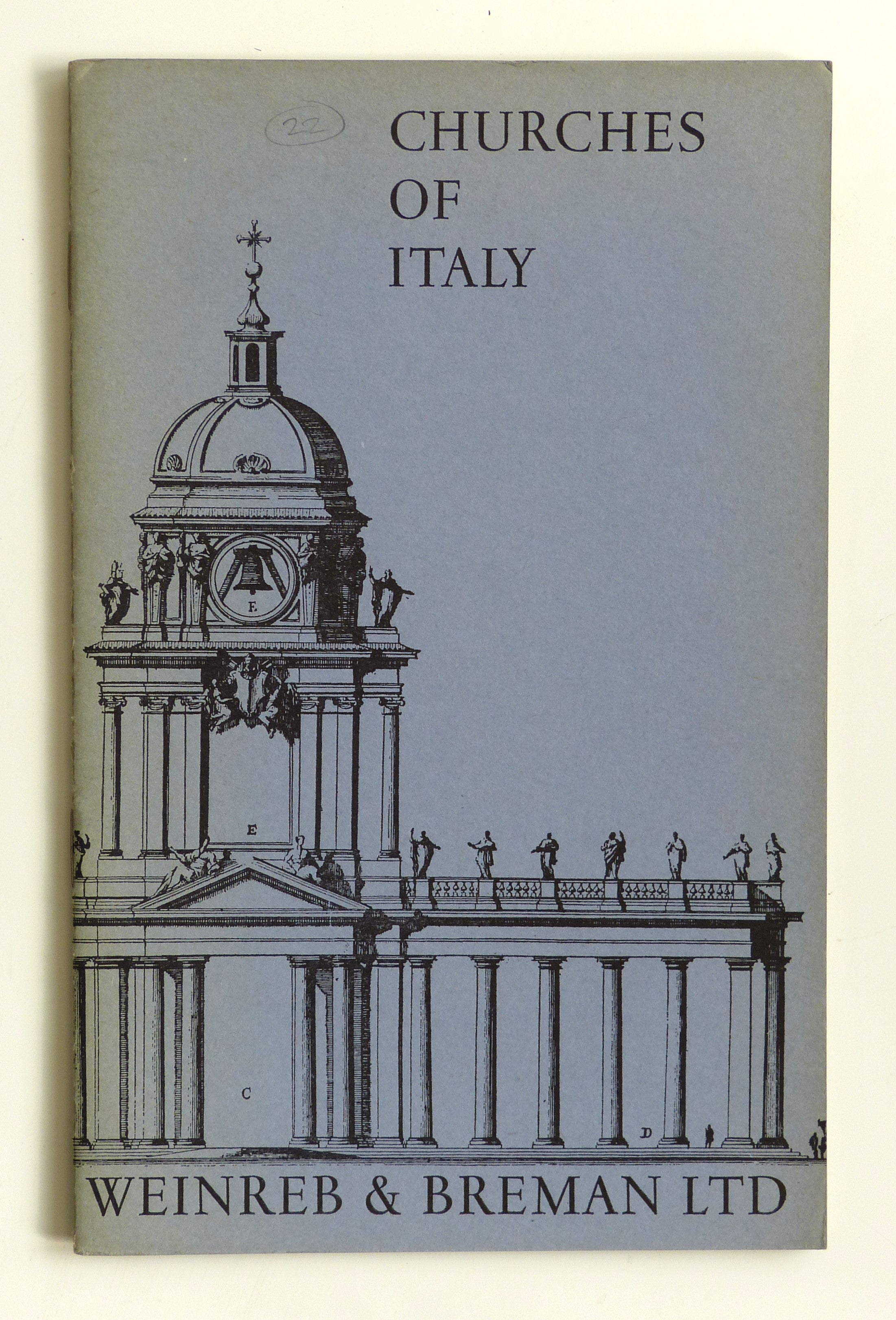 Architecture Catalogue 22: Churches of Italy by Paul Breman