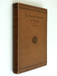 English Catalogue Of Books for 1912