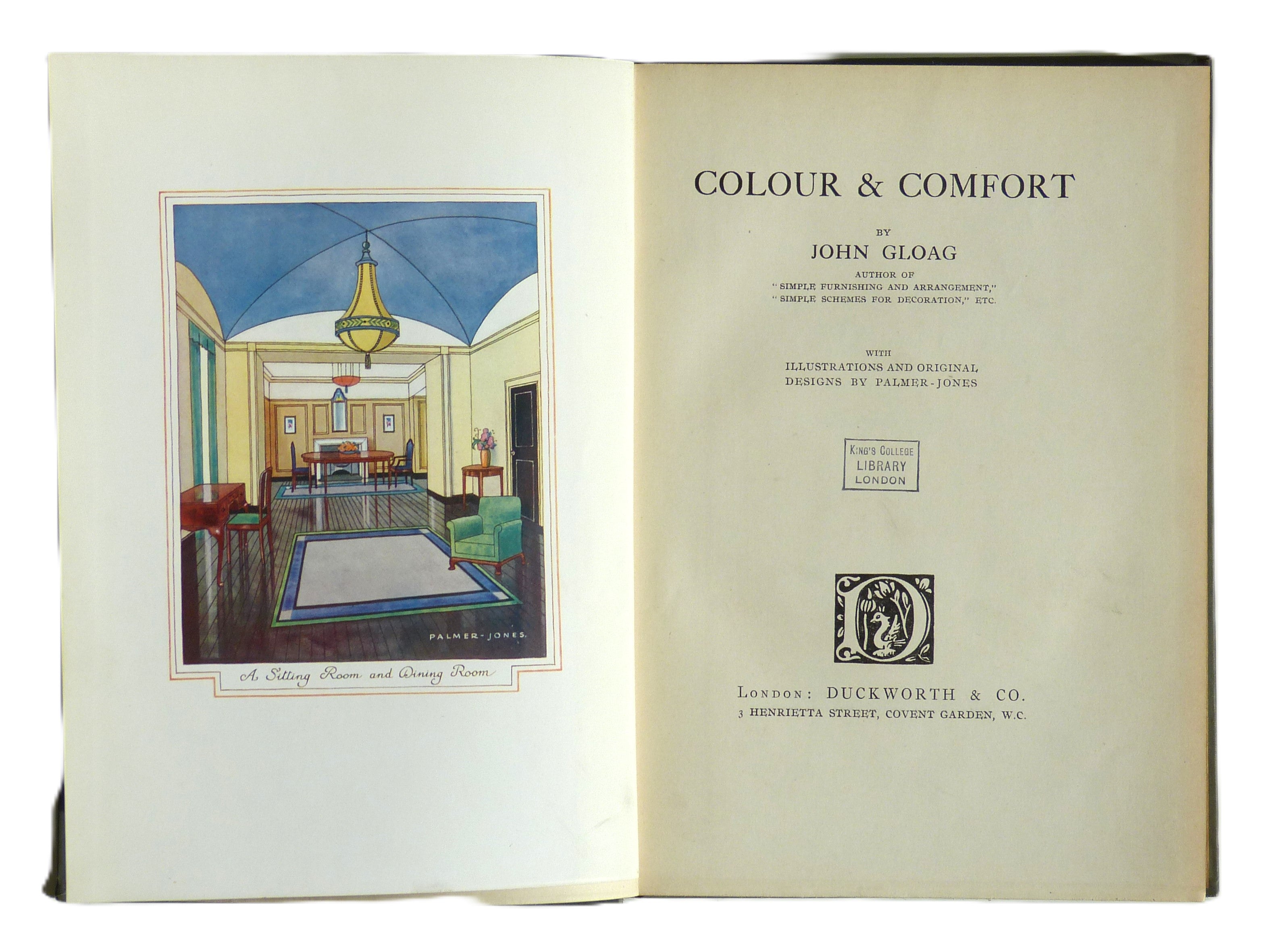 Colour & comfort by  Gloag, John