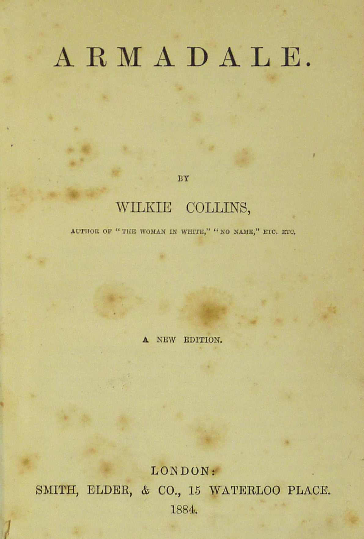 Armadale by Collins, W