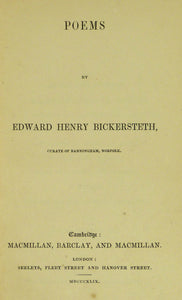 Poems by Edward Henry Bickersteth