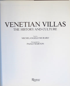 Venetian Villas by Muraro, M.; Marton, Paolo