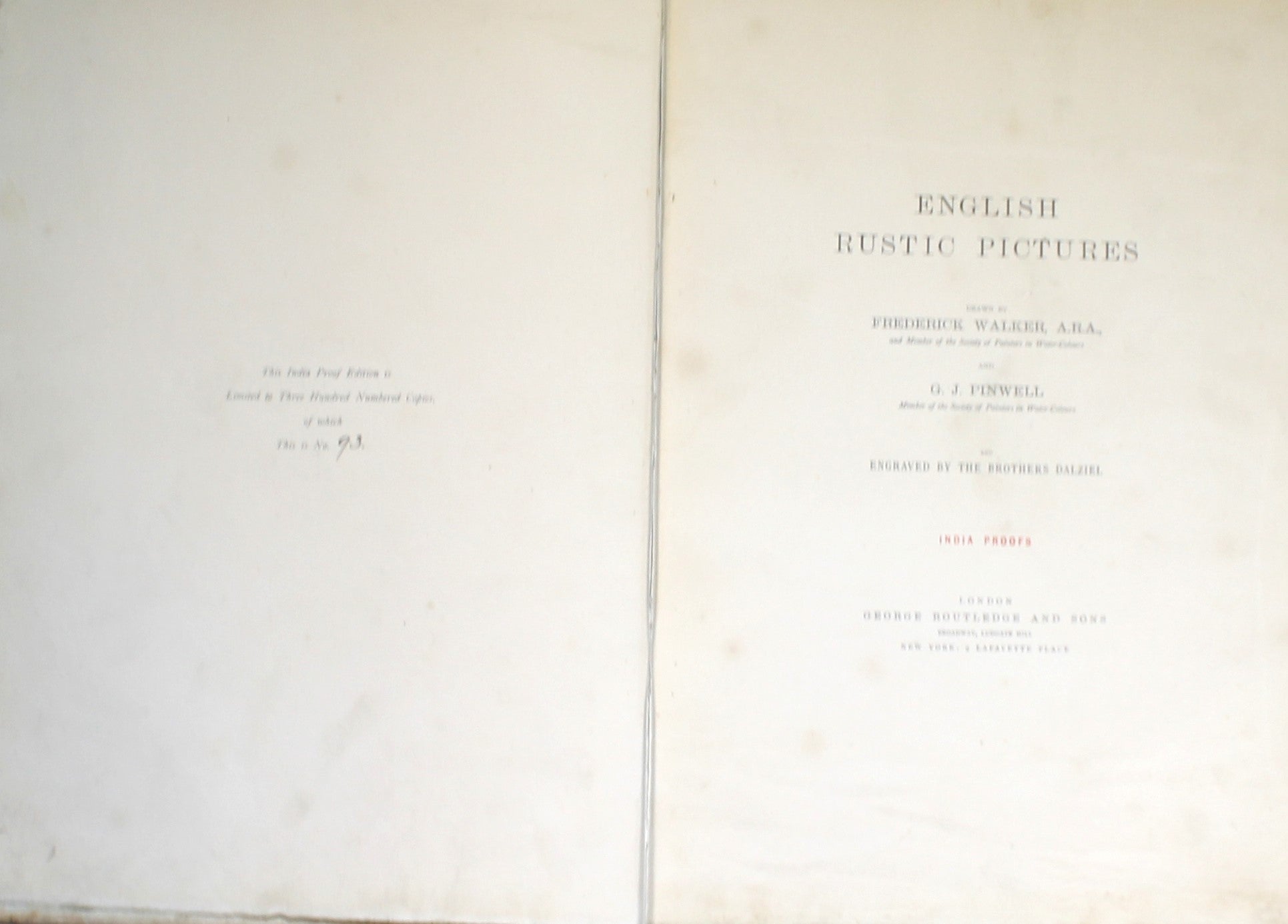 English Rustic Pictures by Walker, Frederick & G. J. Pinwell