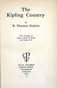 THE KIPLING COUNTRY by  Hopkins, R.Thurston.