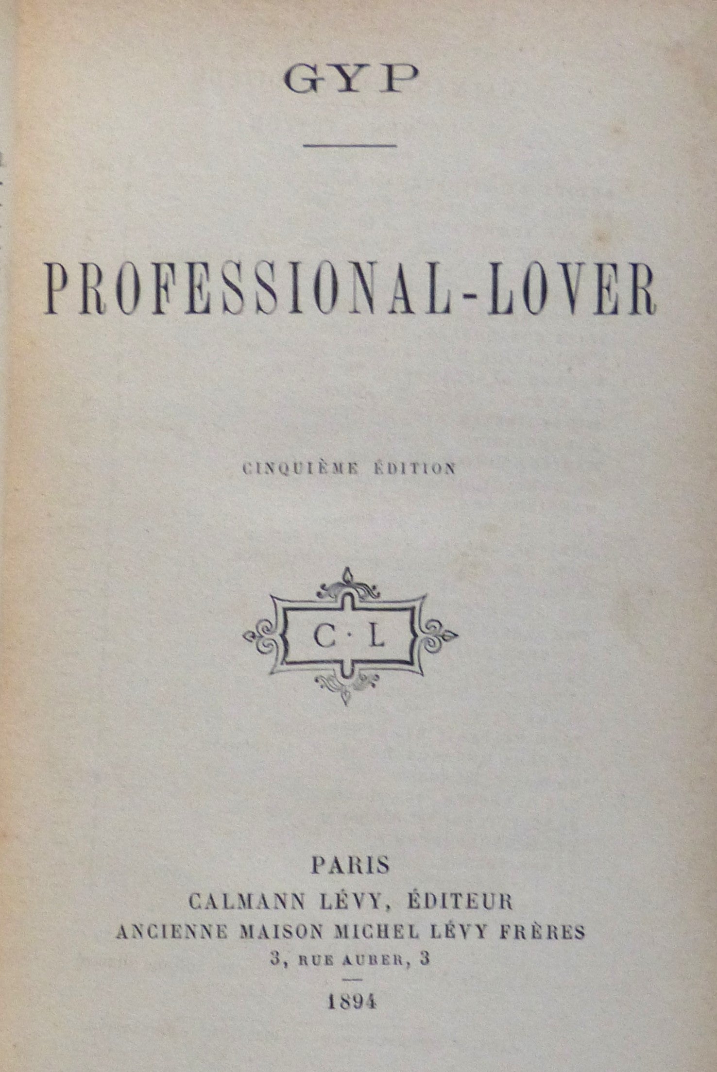 Professional-lover - 15th edition by GYP