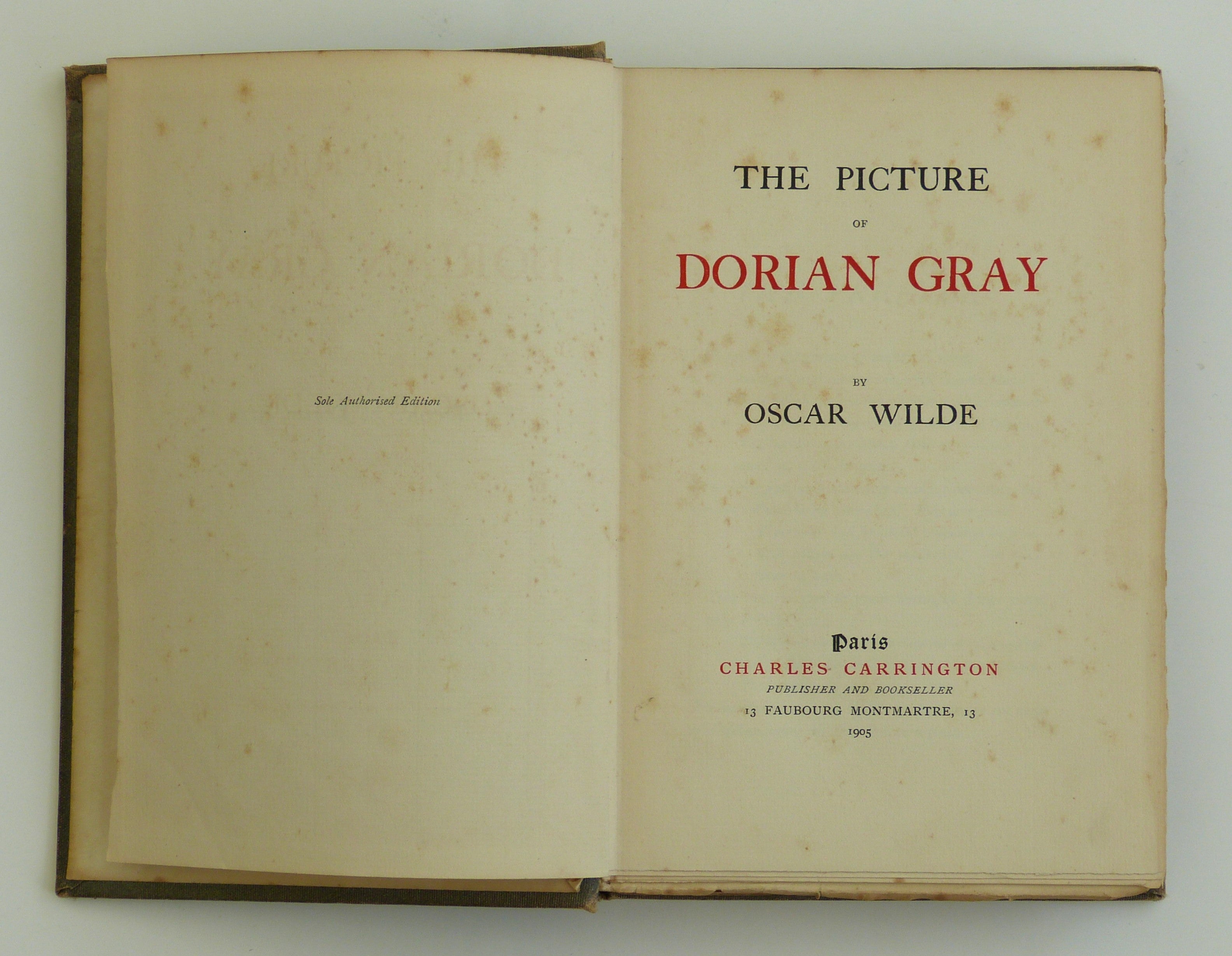 The Picture of Dorian Gray by Wilde, O