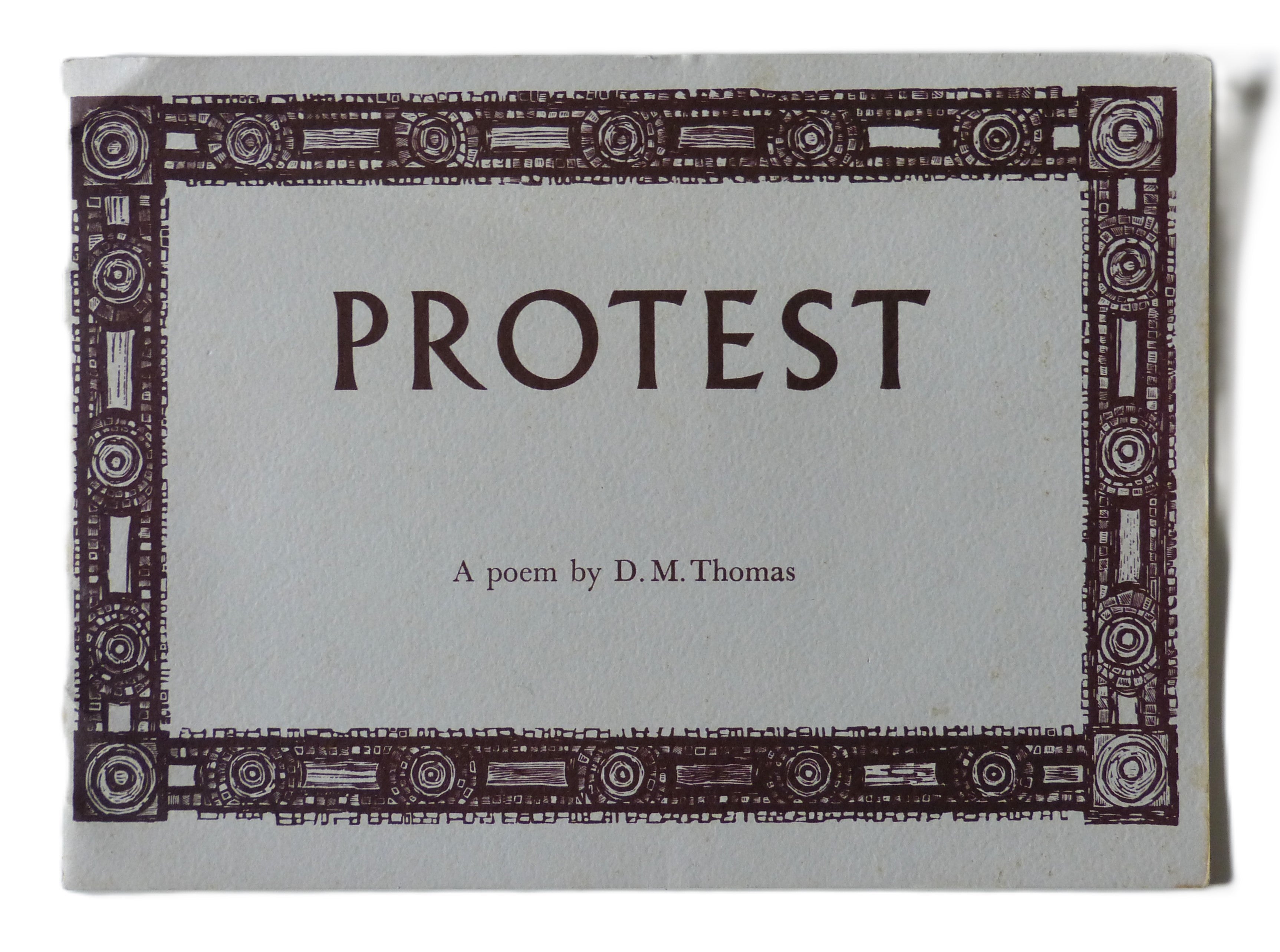 Protest: After a Medieval Armenian poem by Frik. THOMAS, D. M.