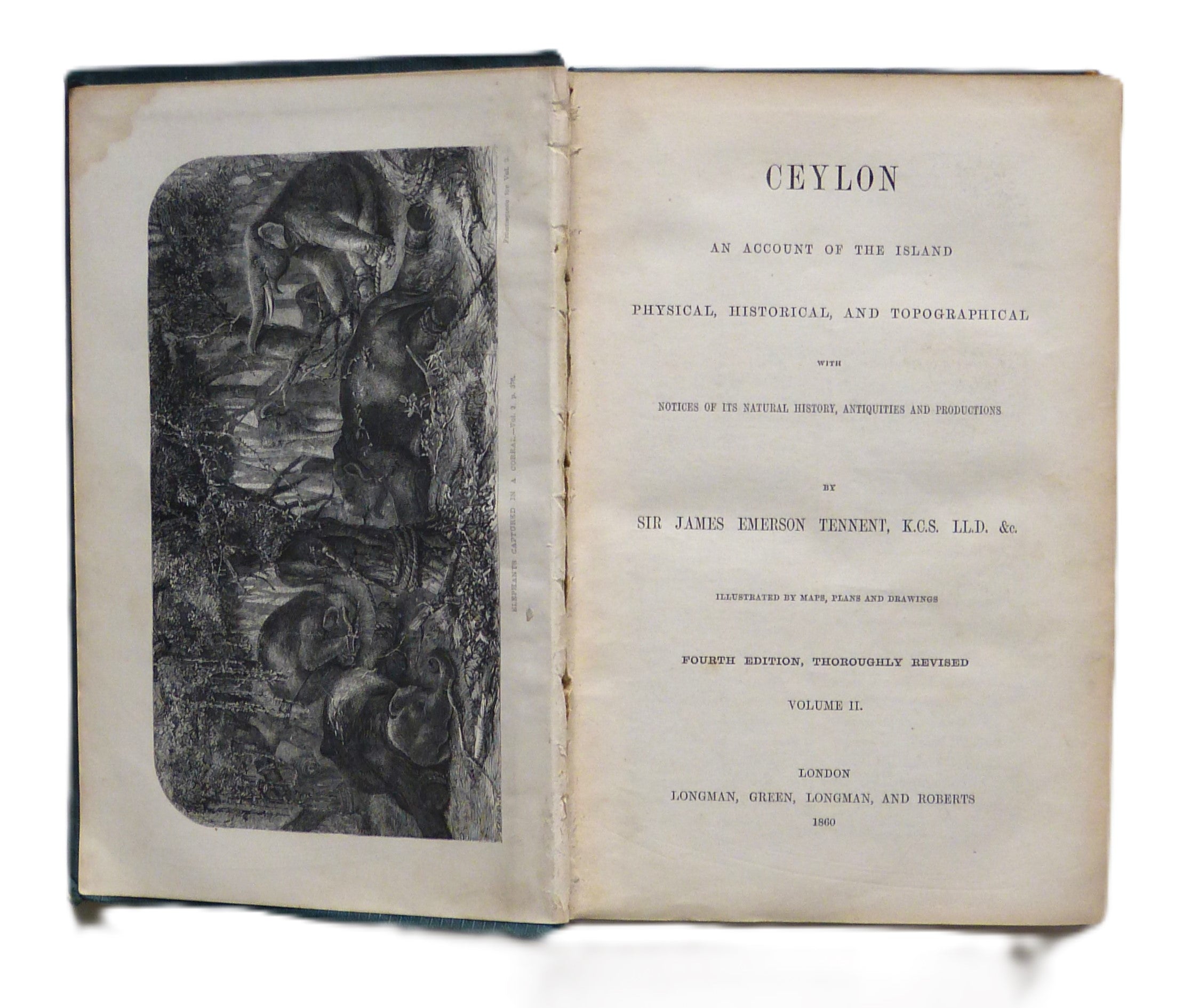 Ceylon. An Account of the Island Physical, Historical and Topographical 2 Vols by James Emerson Tennent