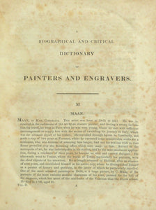 A Biographical and Critical Dictionary of Painters and Engravers, 2 vols by Bryan. Michael