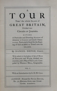 A Tour thro' the Whole Island of Great Britain, in 2 Volumes by Daniel Defoe