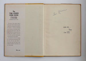 The Tom Lehrer Songbook, signed copy