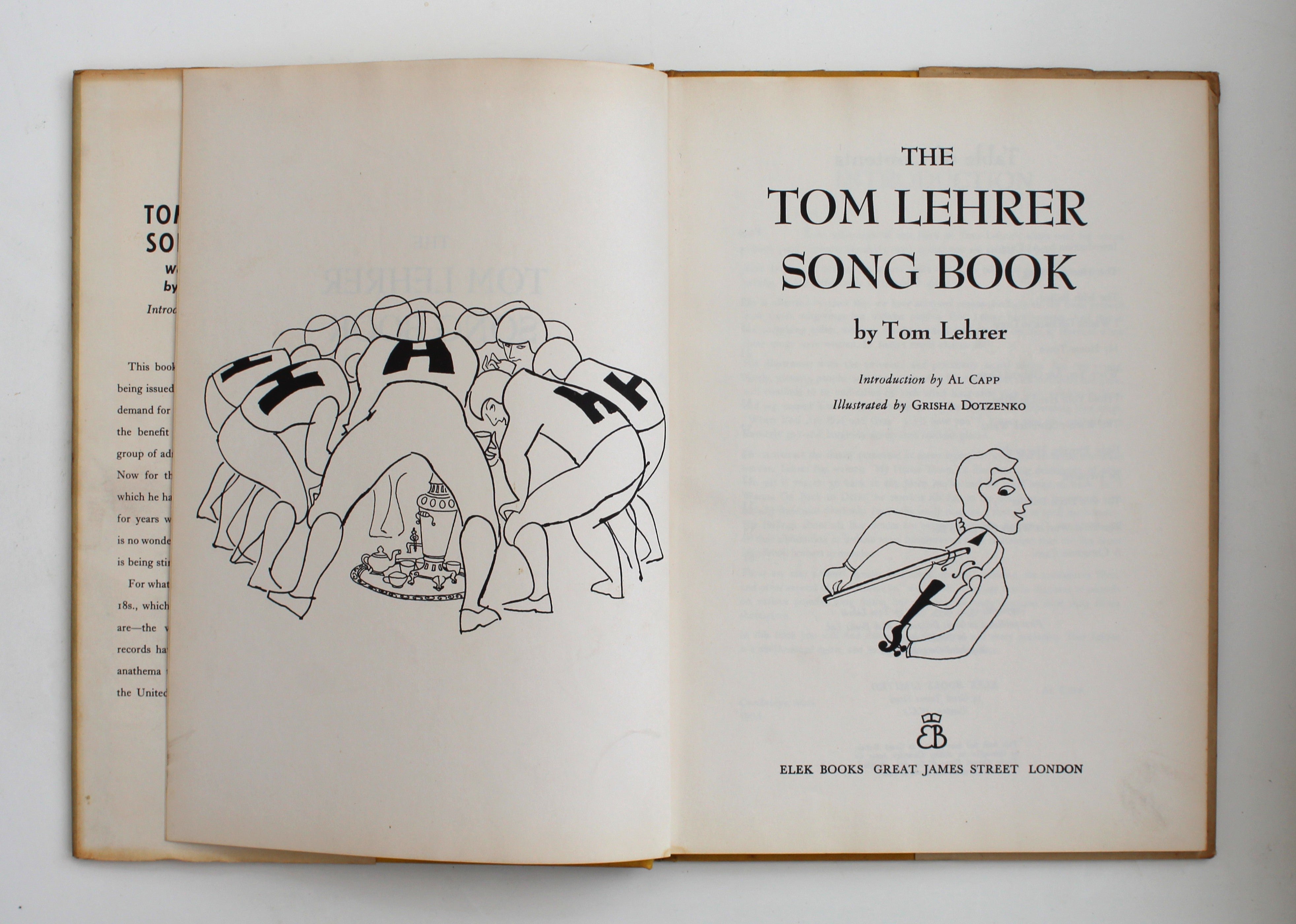 The Tom Lehrer Songbook, signed copy