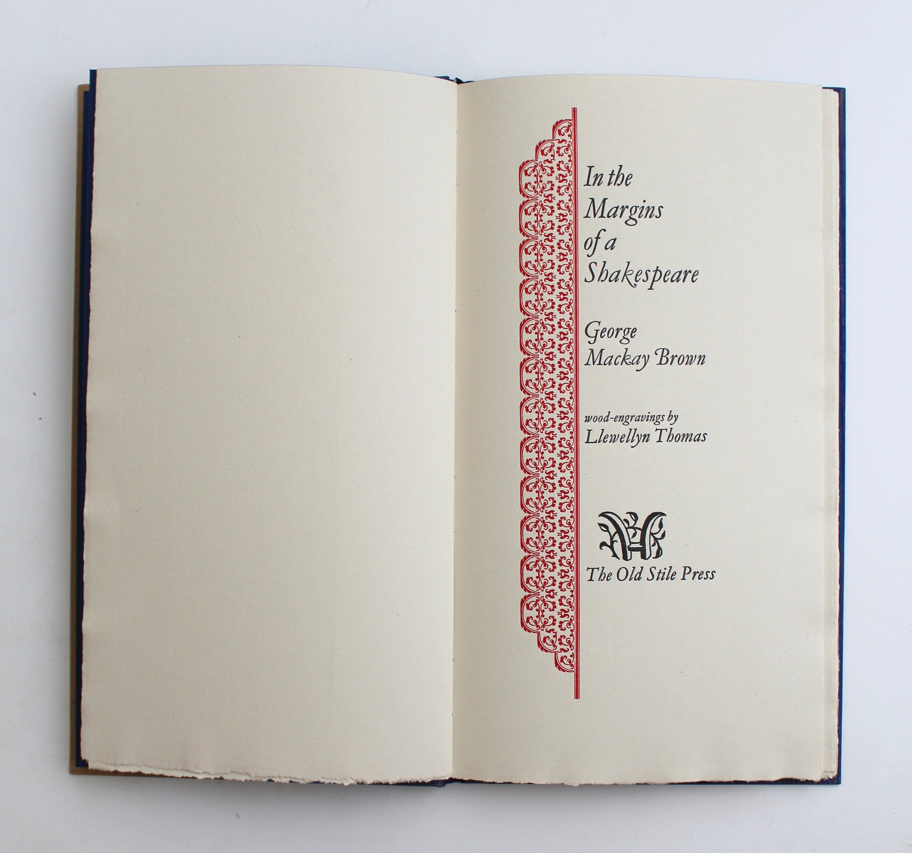 In the Margins of a Shakespeare  by George Mackay Brown