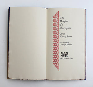 In the Margins of a Shakespeare  by George Mackay Brown