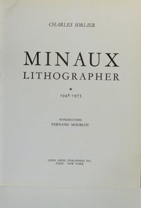 Minaux Lithographer 1948-1973 by MINAUX - CHARLES SORLIER.