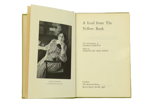 A Leaf From The Yellow Book. The Correspondence Of George Egerton by Terence de Vere White (Ed.)