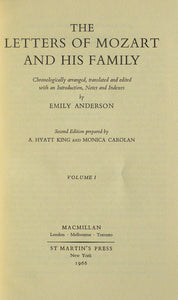 The Letters of Mozart and his Family by Anderson, Emily