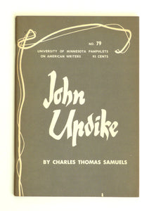 John Updike: University of Minnesota Pamphlets on American Writers No. 79