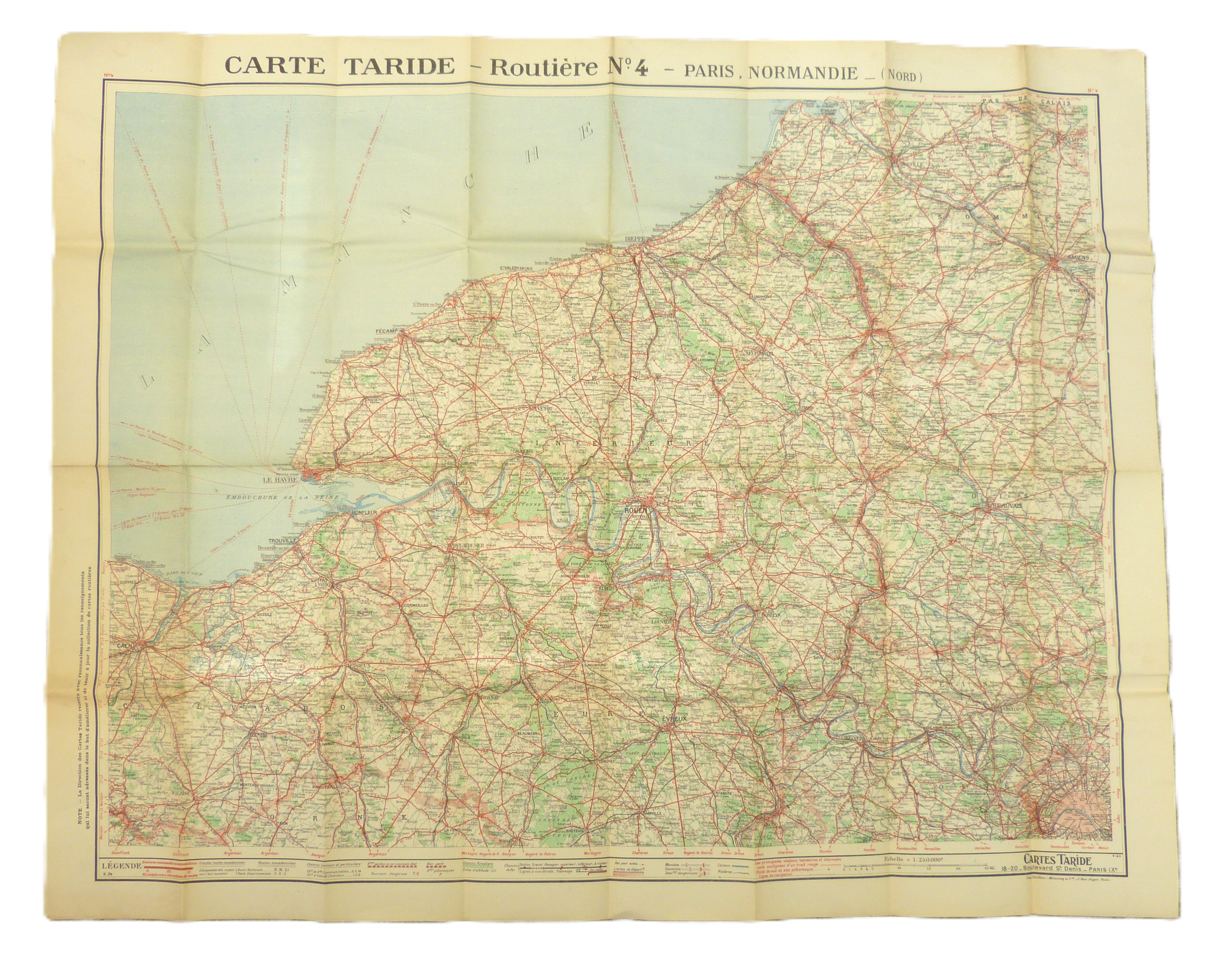 Cartes Taride No. 4 - Paris, Normandie (Nord)