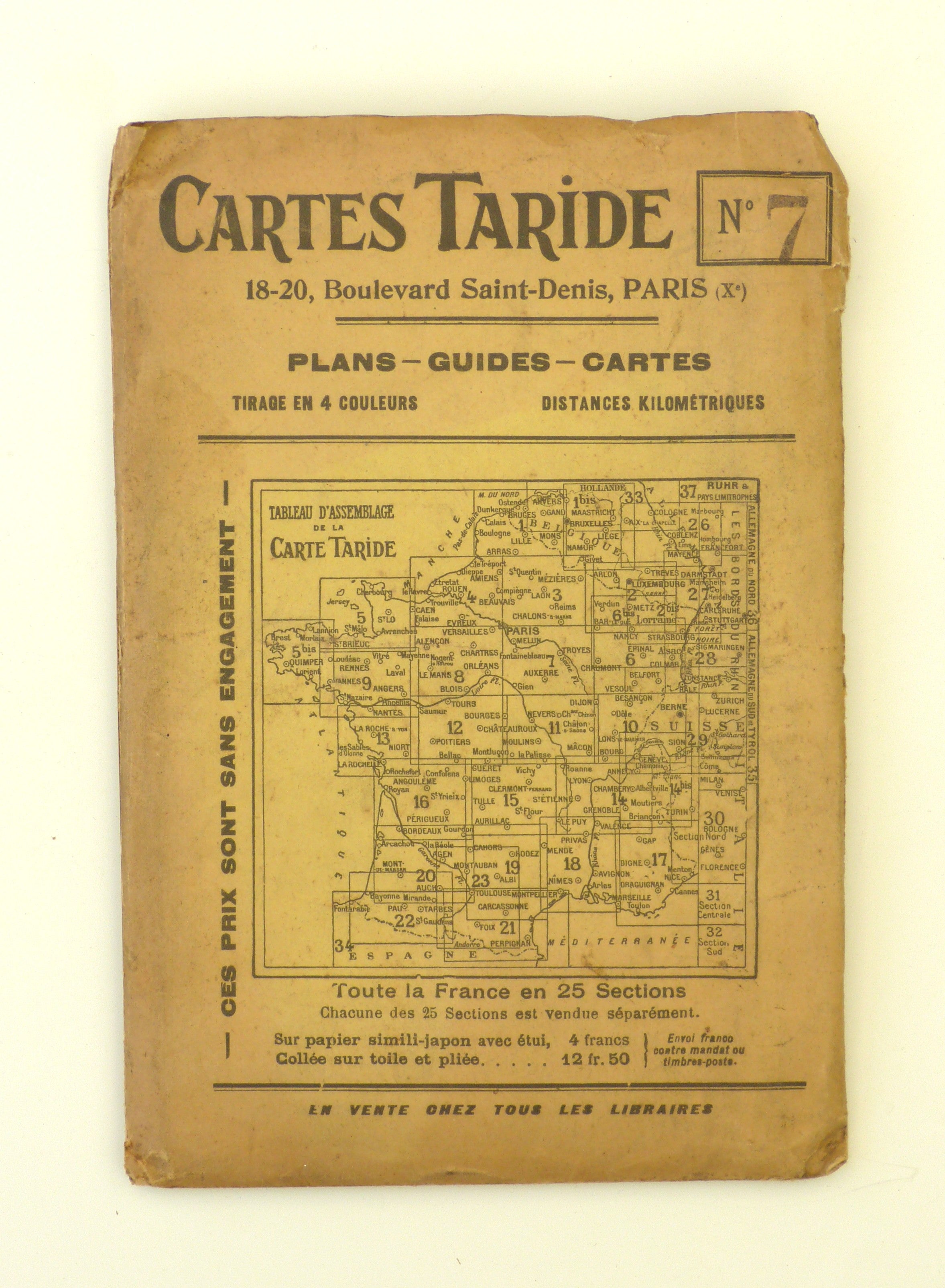 Cartes Taride No. 7 - Paris, Brie, Champagne