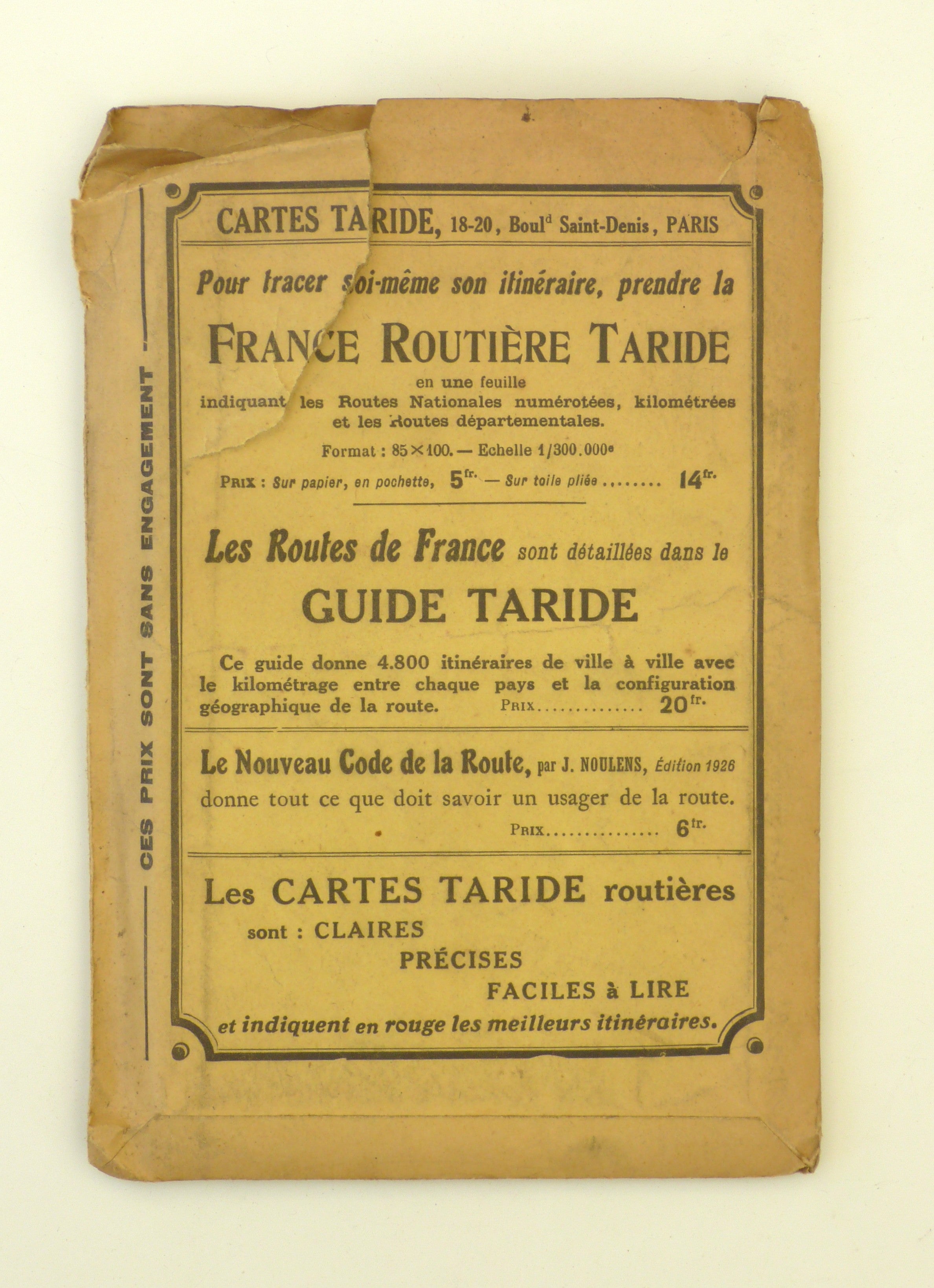 Cartes Taride No. 7 - Paris, Brie, Champagne