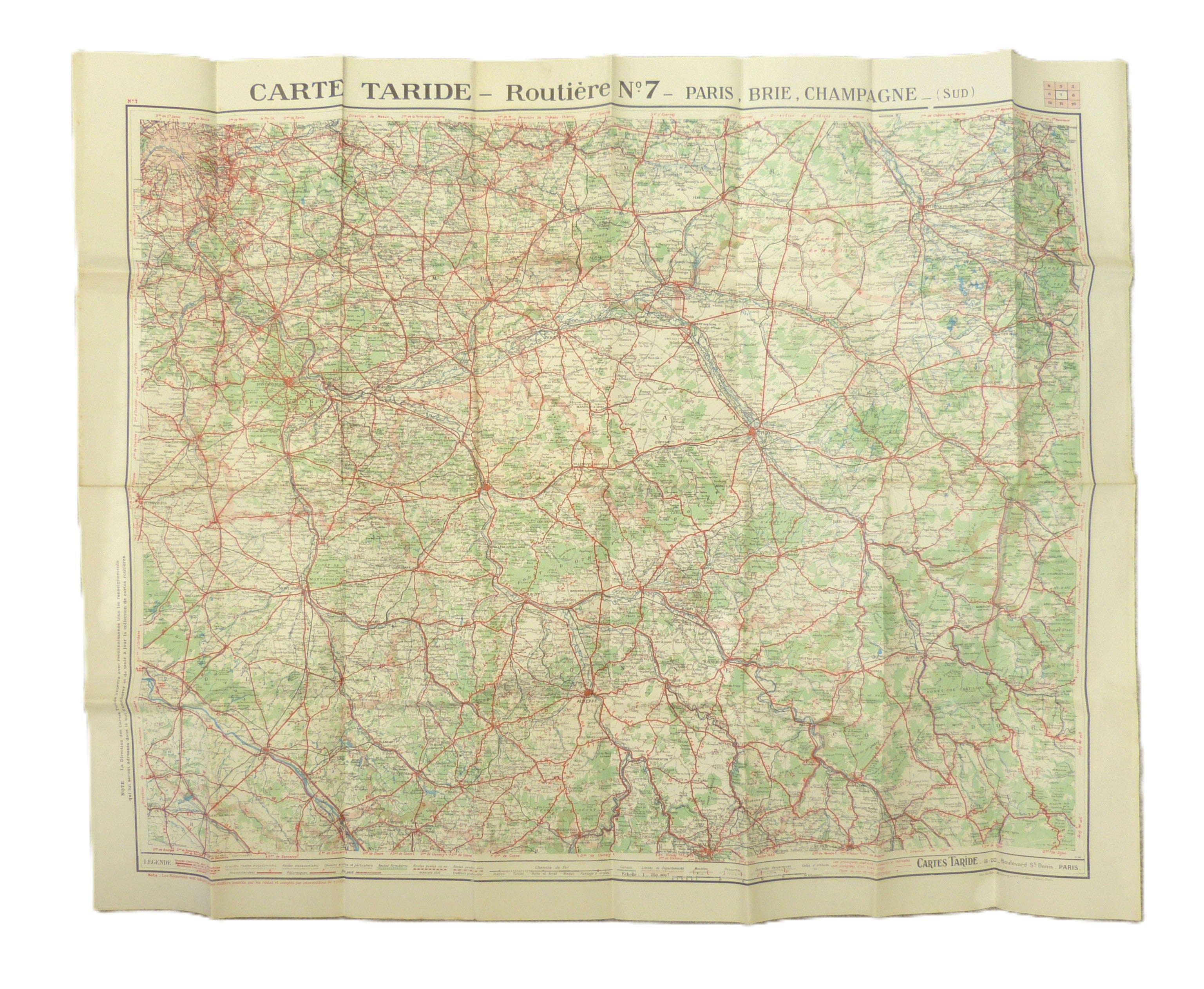Cartes Taride No. 7 - Paris, Brie, Champagne