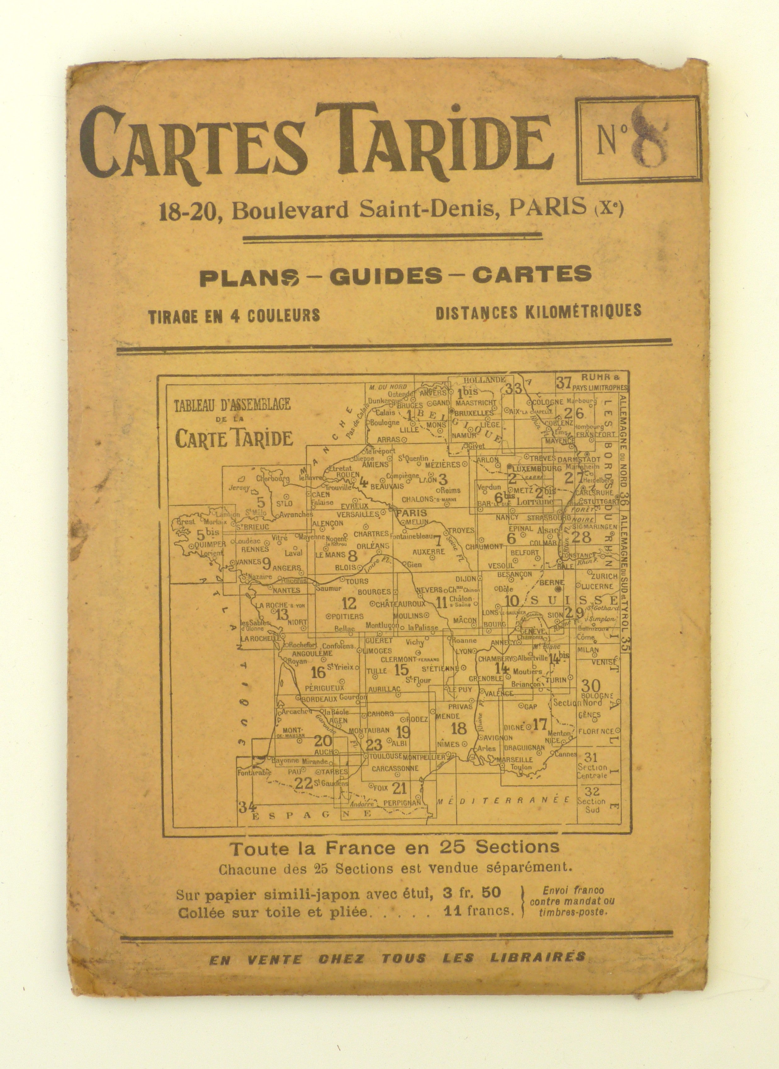 Cartes Taride No. 8 - Paris, Orleanais