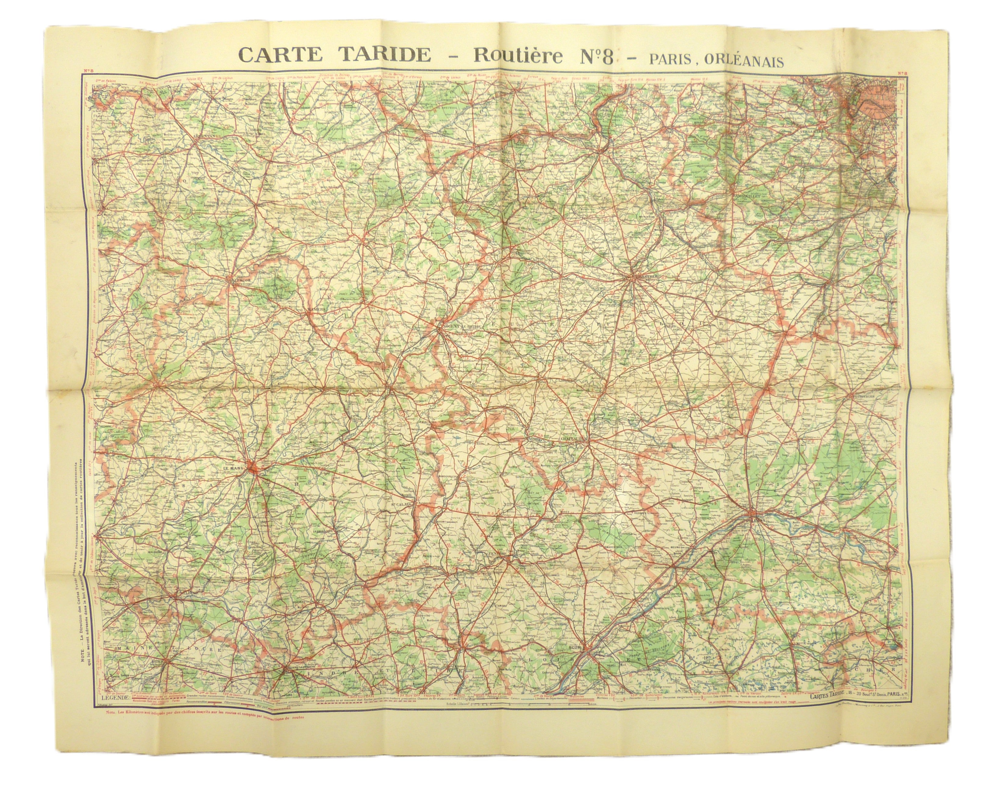 Cartes Taride No. 8 - Paris, Orleanais