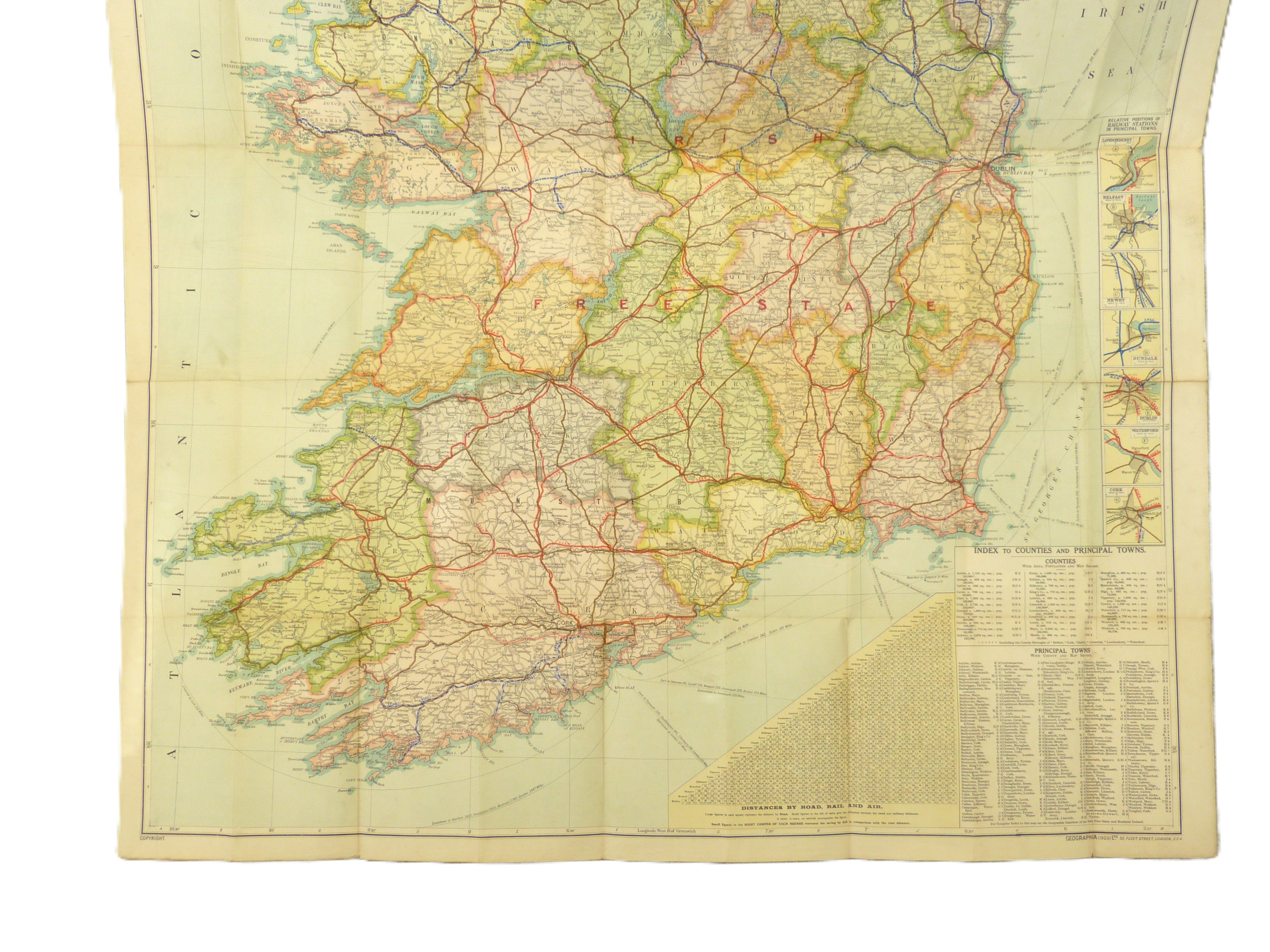 General Reference Map Of Ulster And The Irish Free State