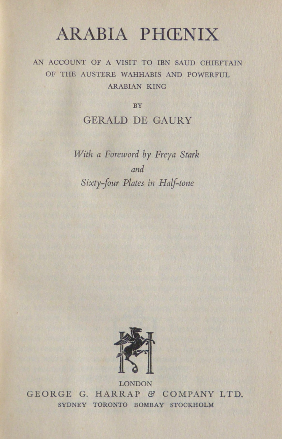 Arabia Phoenix by Gerard De Gaury