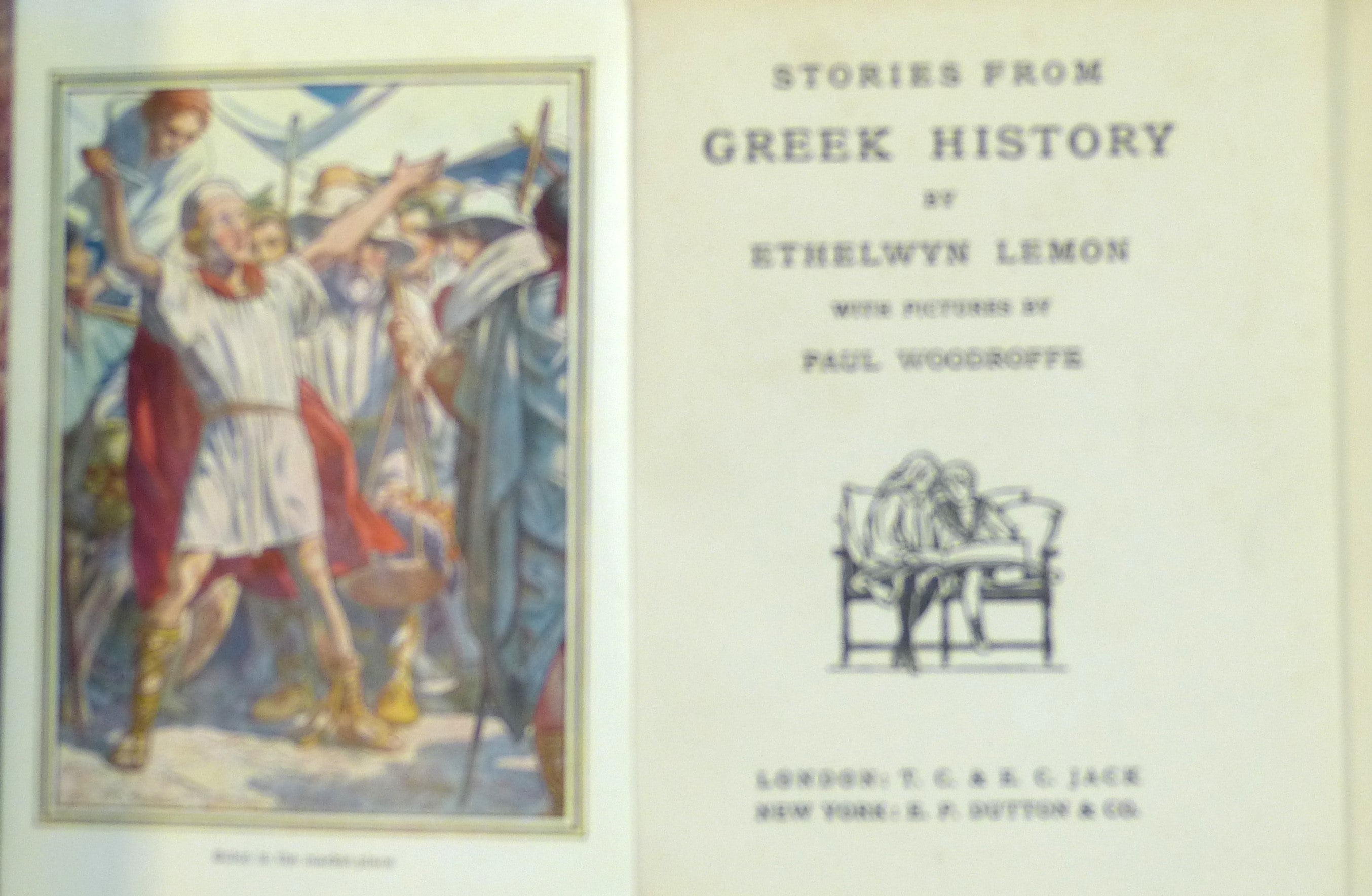 Stories From Greek History by Ethelwyn Lemon, Paul Woodroffe (Illust.)