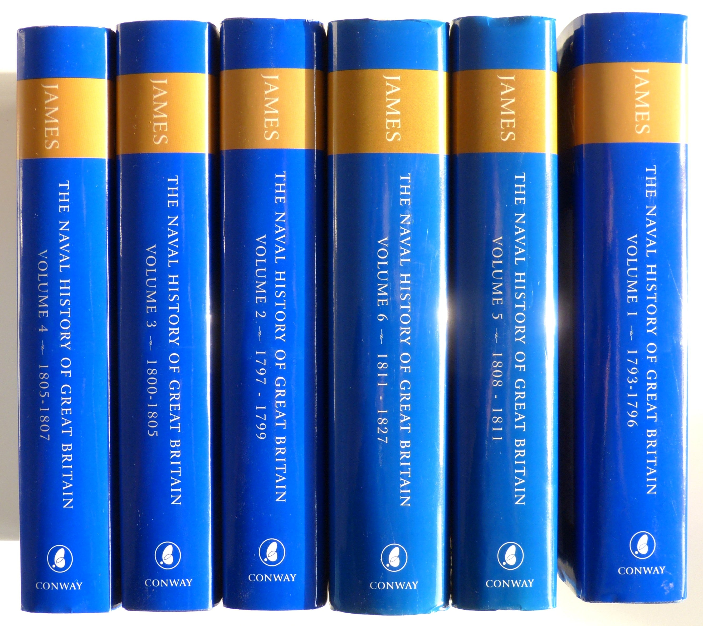 The Naval History of Great Britain 6 Volume Set by W.M.James