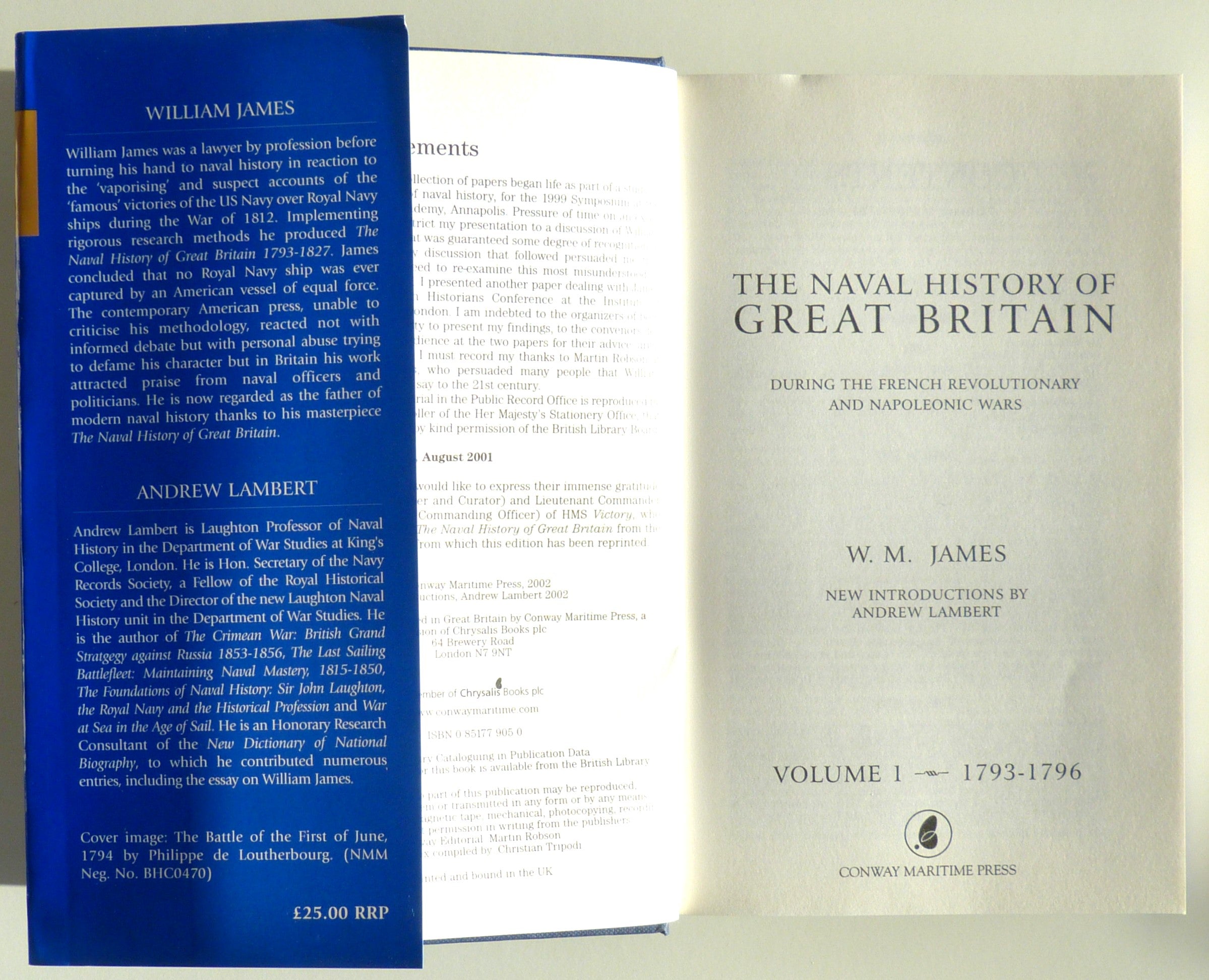 The Naval History of Great Britain 6 Volume Set by W.M.James