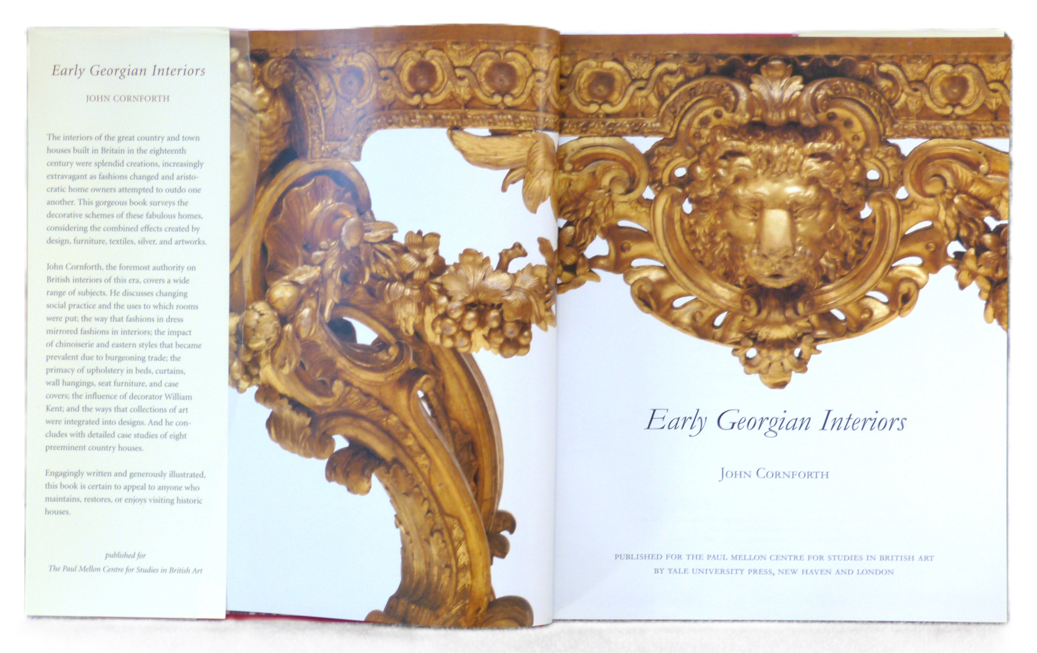 Early Georgian Interiors (The Paul Mellon Centre for Studies in British Art) by Cornforth, John