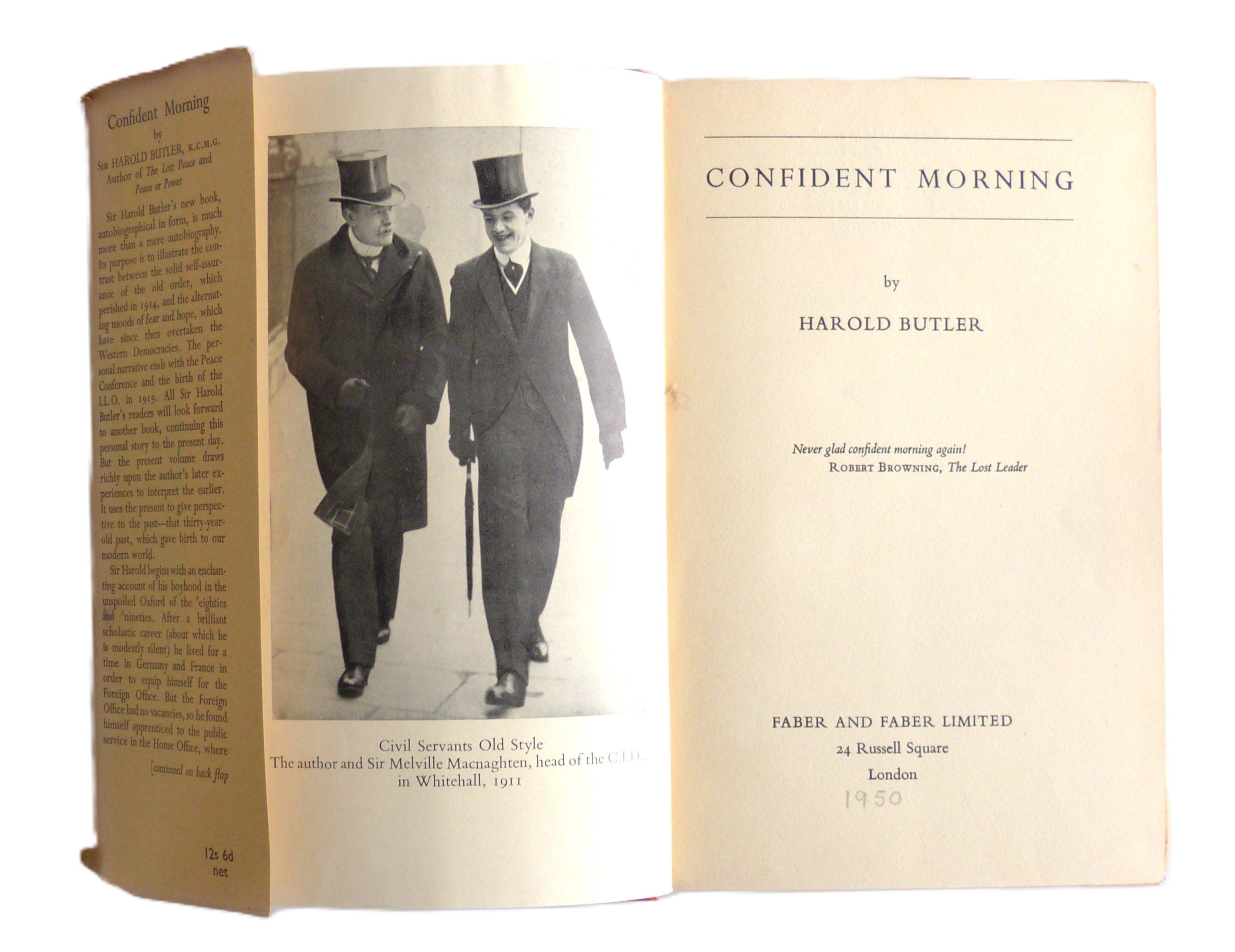 Confident Morning by Sir Harold Butler