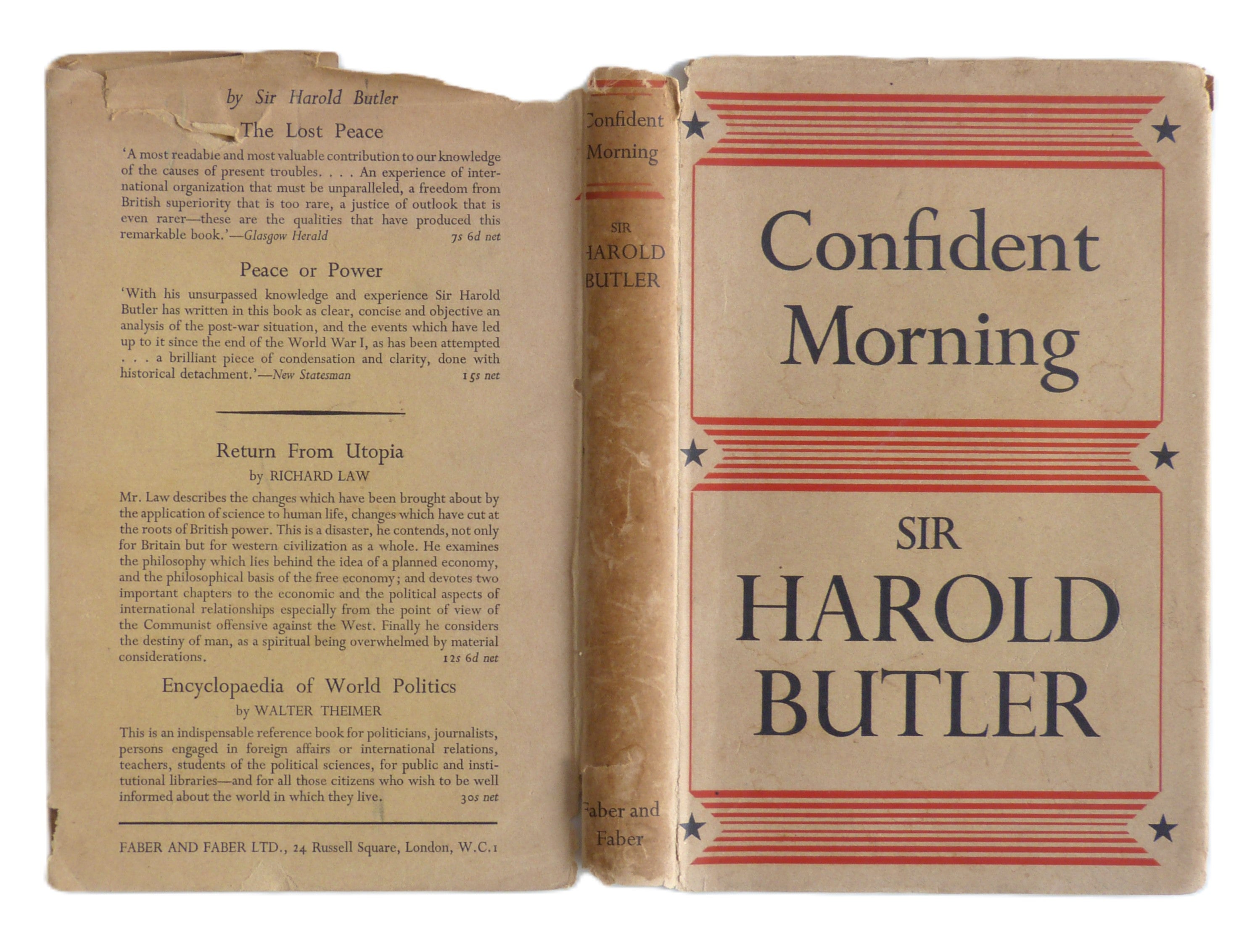 Confident Morning by Sir Harold Butler