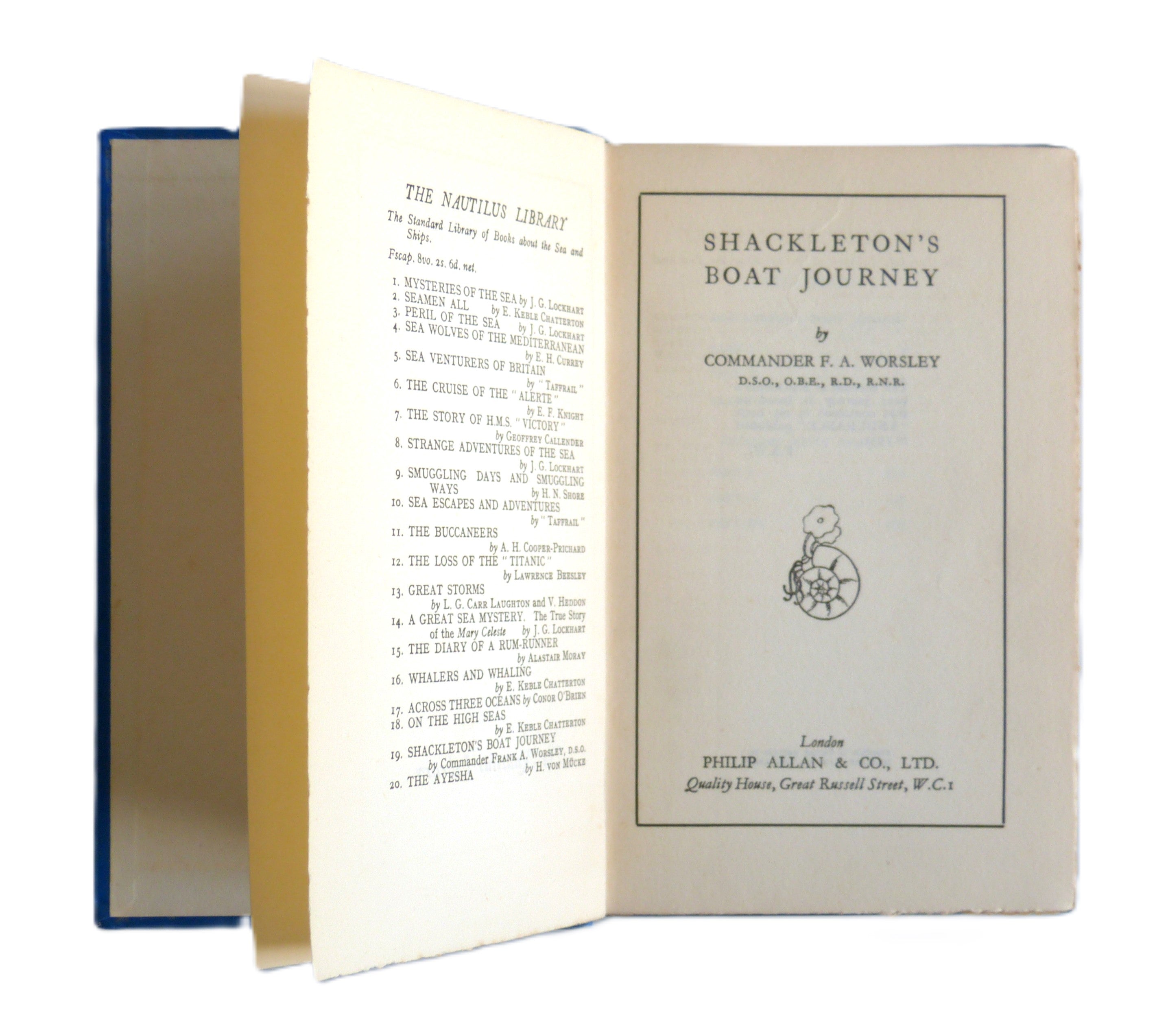 Shackleton's Boat Journey by Worsley F. A.