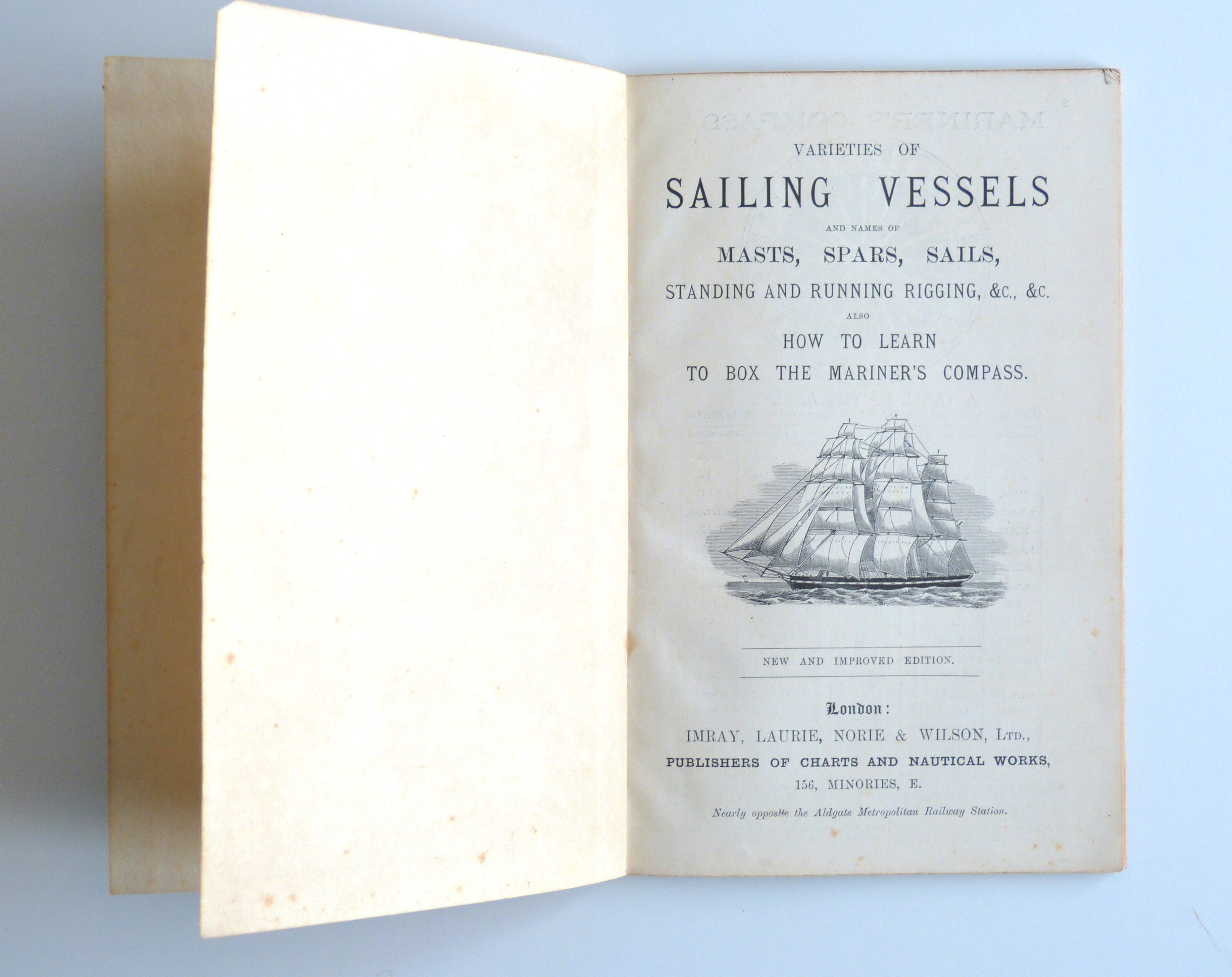 Varieties of Sailing Vessels and names of masts, spars, sails, standing and running rigging, &c.