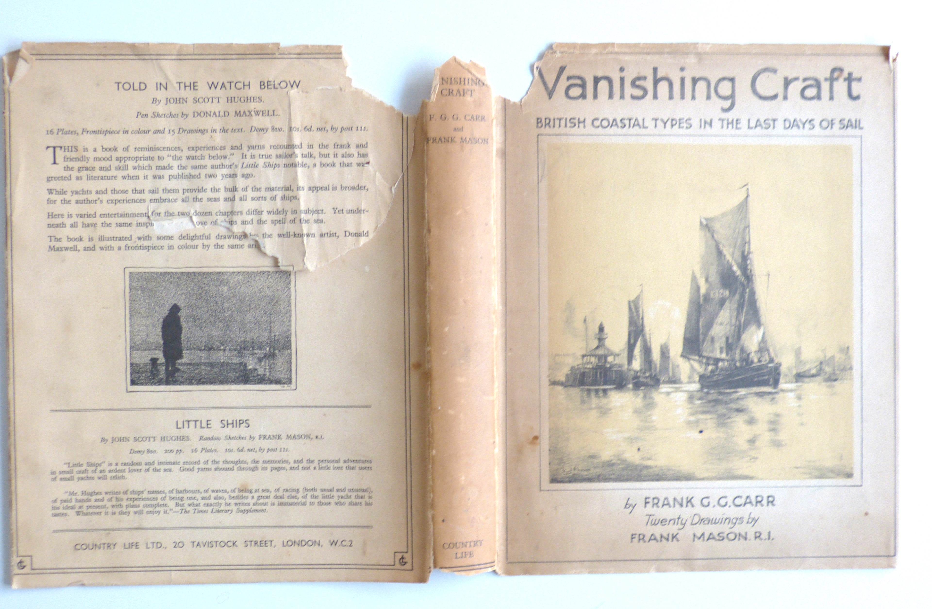 VANISHING CRAFT British Coastal Types in the Last Days of Sail by CARR, FRANK G. G