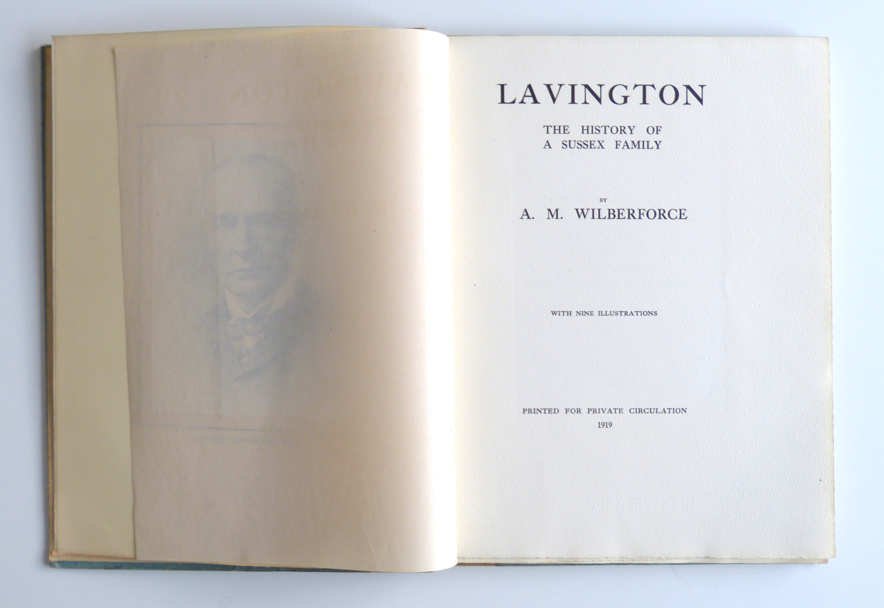 Lavington, The History of a Sussex Family by A M Wilberforce