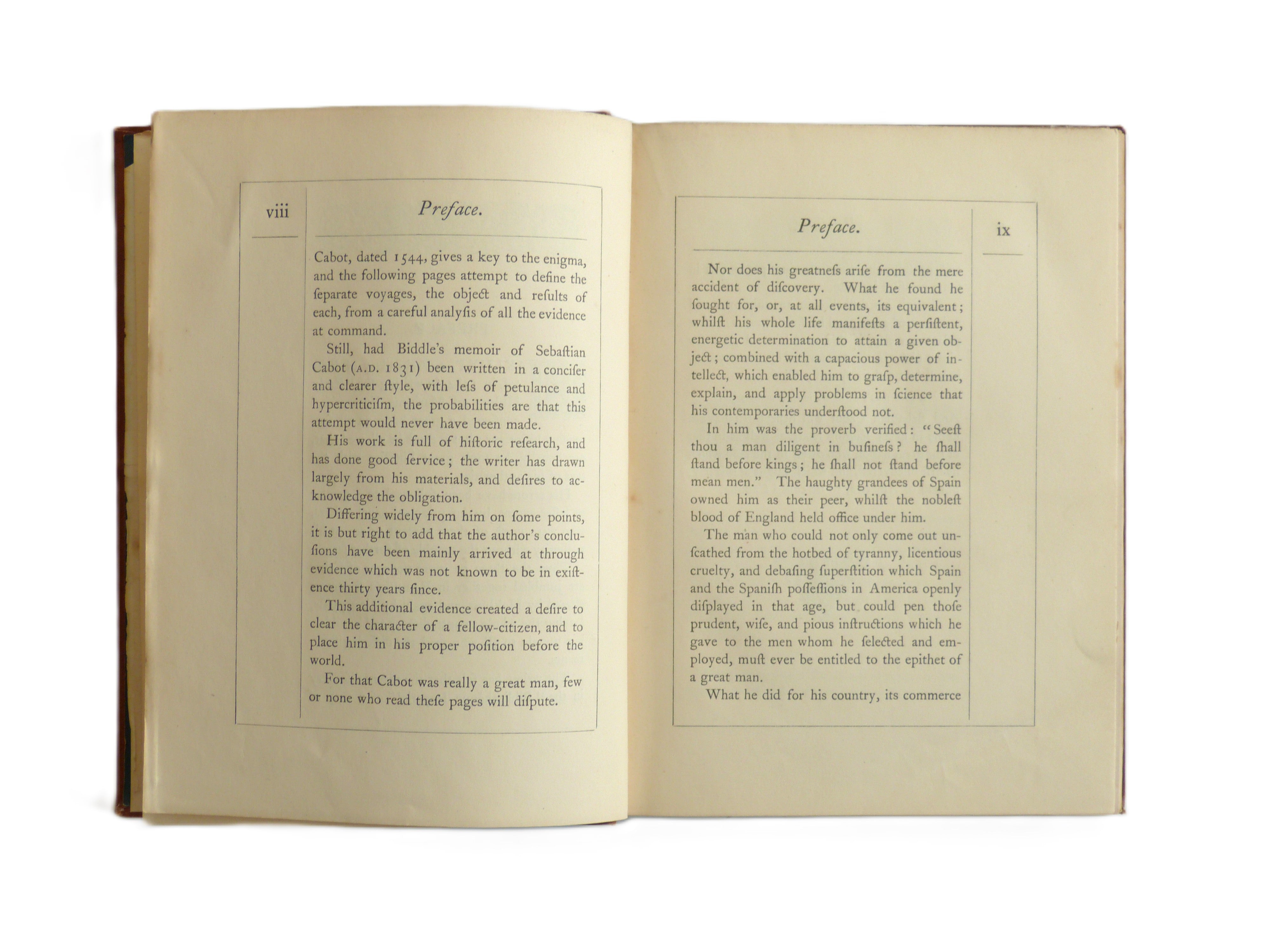 The remarkable life, adventures and discoveries of Sebastian Cabot, of Bristol by Nicholls, J.F.