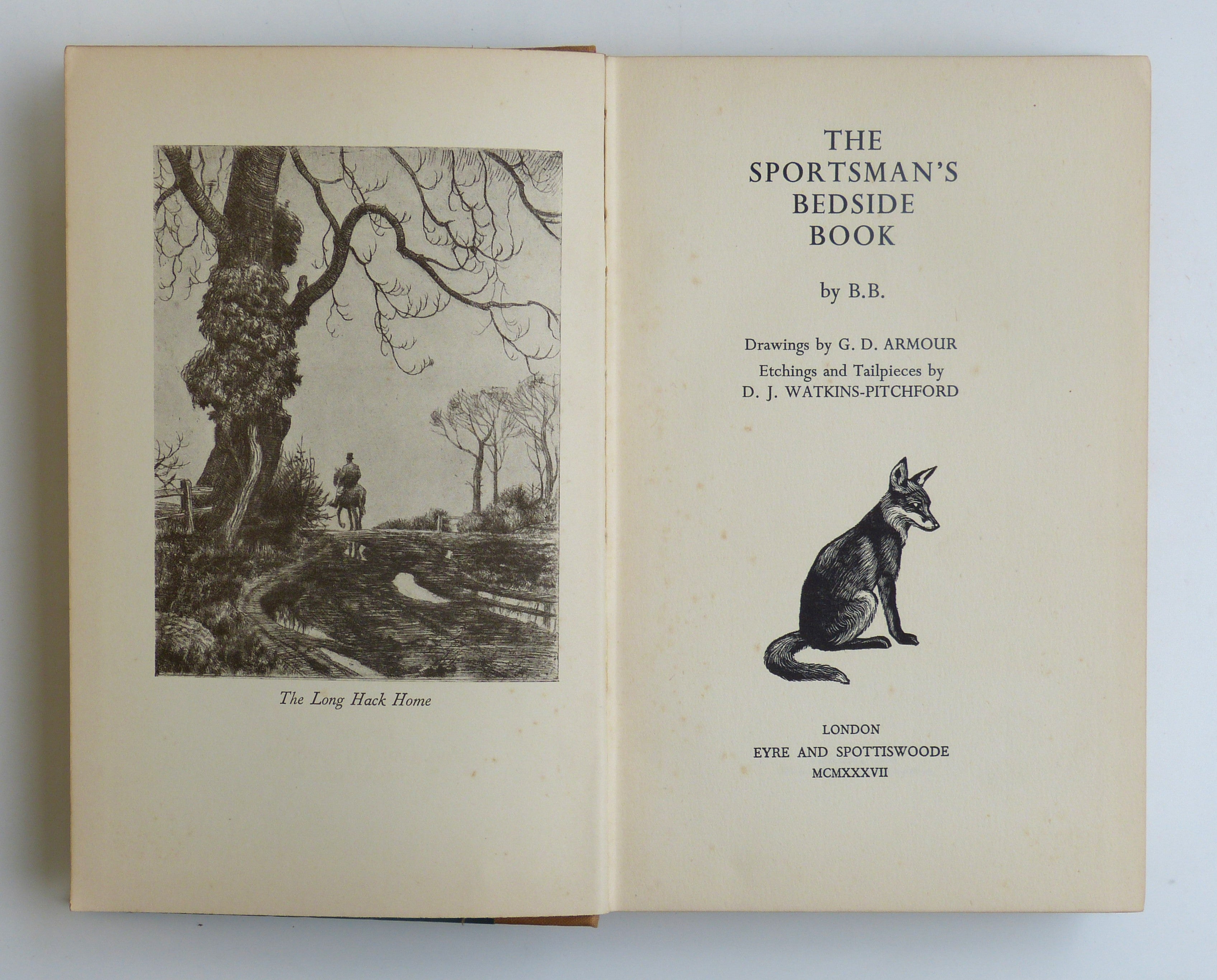 The Sportsman's Bedside Book BB; illustrated by Denys J. by Watkins-Pitchford